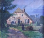 Verkocht.Bilt.J.F.W.van der Bilt.1882-1943.Zicht op boerderij.